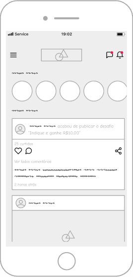 Wireframe do App