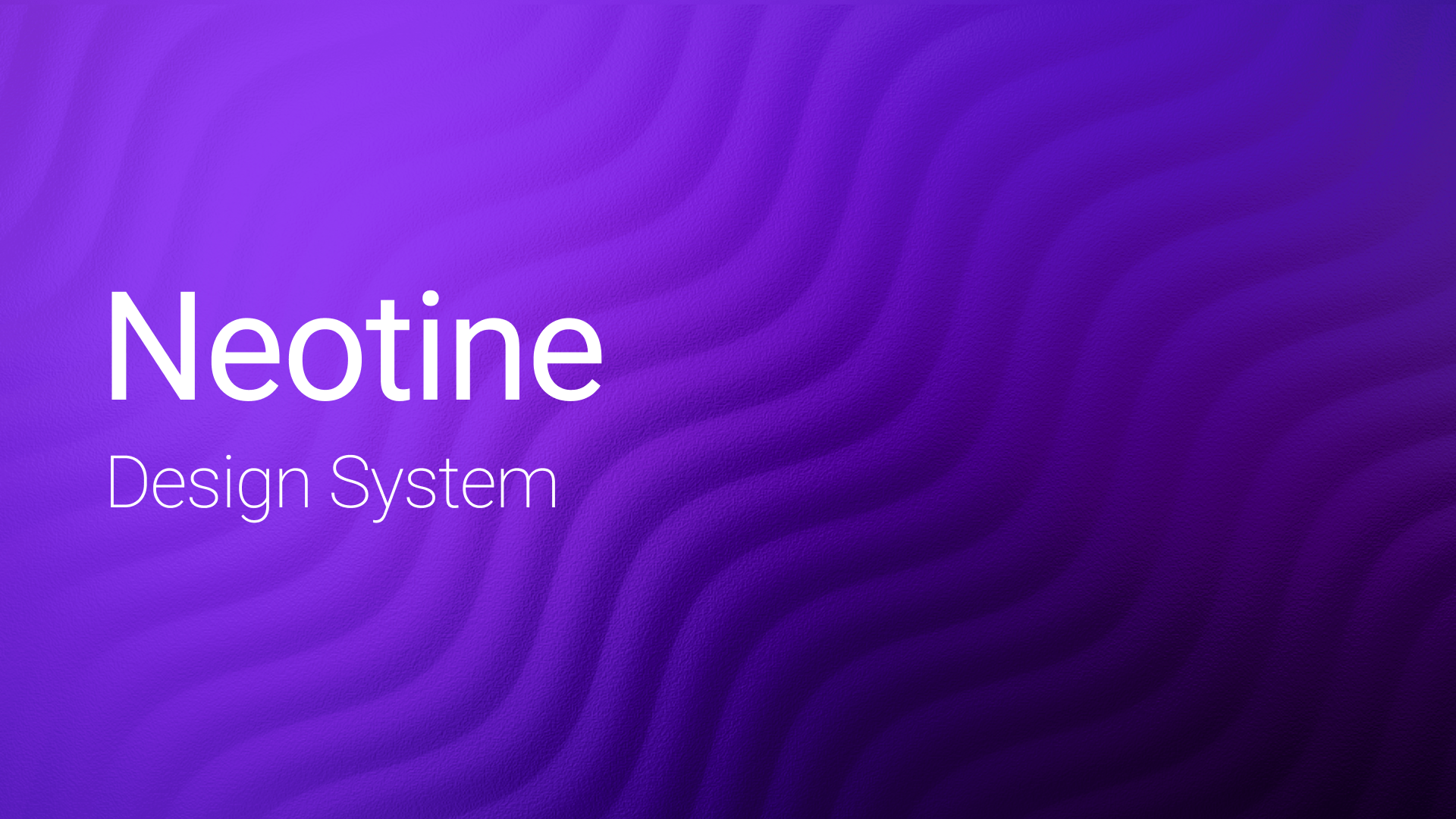 Tela do projeto Design System