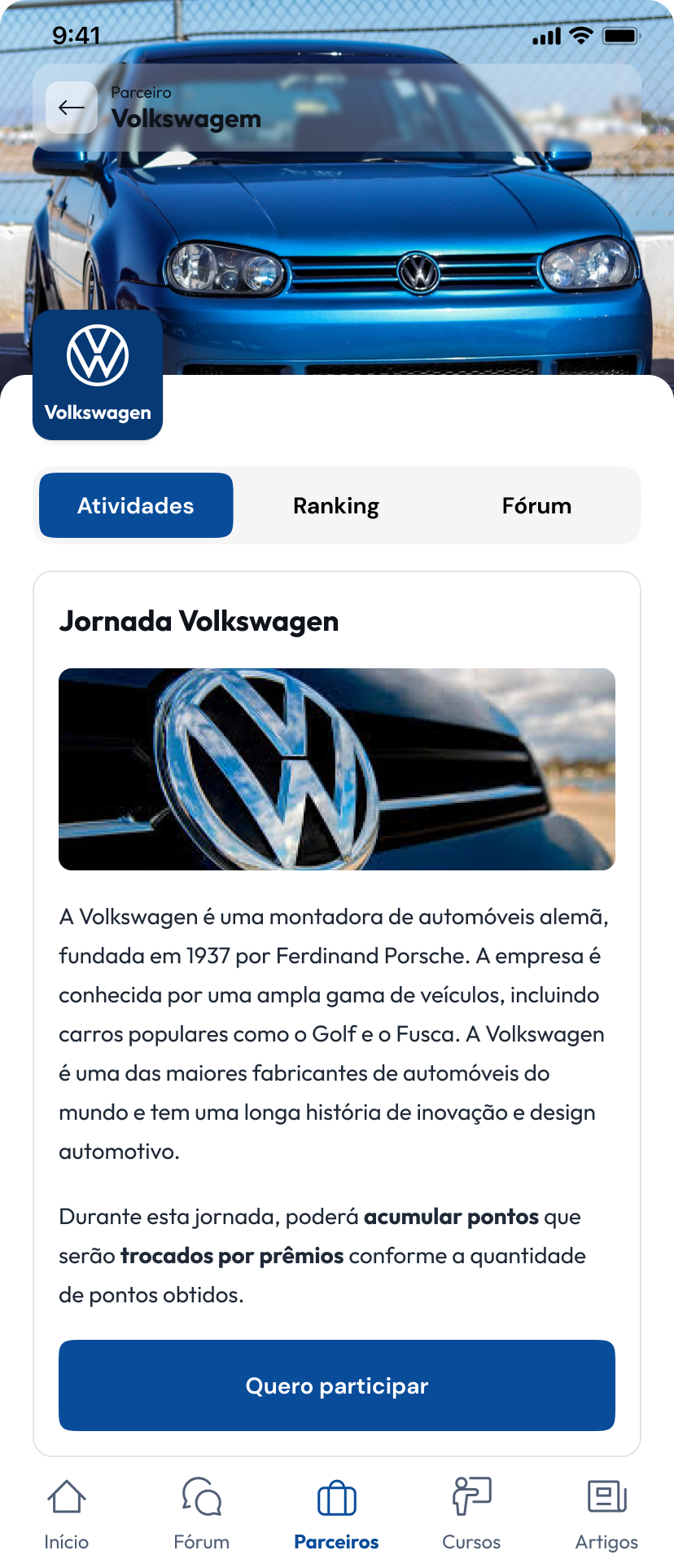 Tela 2 do projeto Oficina Brasil